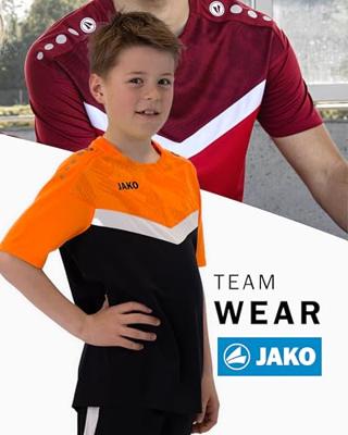 JAKO 6124K T-Shirt Iconic Kids - Zwart/Fluo Oranje - 140
