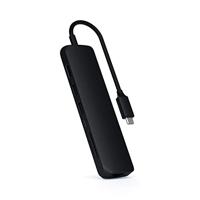SATECHI USB-C Slank Multipoort Adapter Met Ethernet, 4K HDMI, 60W USB-C PD Opladen, 2 USB-A, SD/Micro Kaartlezers - Voor M2/ M1 Macbook Pro/Air, M2/ M1 iPad Pro/Air, M2 Mac Mini, iMac M1 (Zwart) - thumbnail
