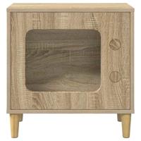 Kattenhuis Sonoma 51 x 30 x 52 cm Bewerkt hout - thumbnail