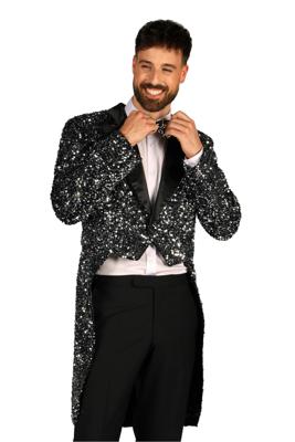 Broadway frackjas heren slipjas zilver