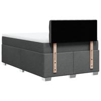 Boxspring met matras stof donkergrijs 120x190 cm - thumbnail