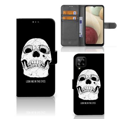 Telefoonhoesje met Naam Samsung Galaxy A12 Skull Eyes Telefoonhoesje met Naam Samsung Galaxy A12 Skull Eyes