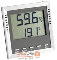 TFA Dostmann Klima Guard 30.5010 Thermo- en hygrometer Zilver - thumbnail