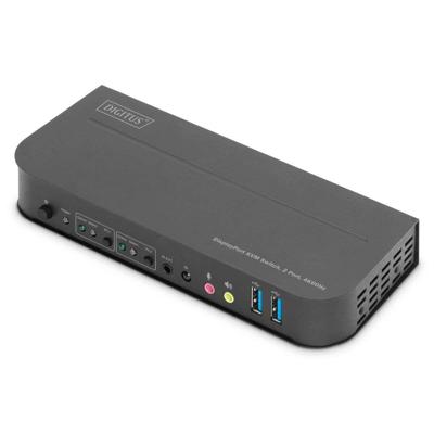 Digitus DS-12850 KVM-switch 2 + 2 poorten DisplayPort, HDMI Afstandsbediening, Toetsenbord 3840 x 2160 Pixel