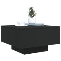Salontafel met LED-verlichting 55x55x31 cm zwart - thumbnail