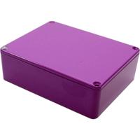 Hammond Electronics 1590BB2PR Universele behuizing 119 x 94 x 38 Aluminium spuitgietwerk Lila 1 stuk(s) - thumbnail