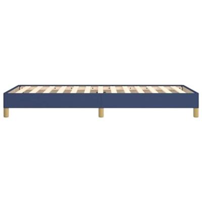 Bedframe stof blauw 90x200 cm