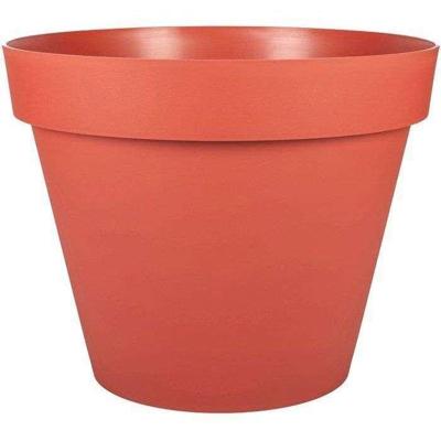 Ronde bloempot - EDA - Toscane - Ø 40 cm - 23 L - Binnen/buiten - Ø 40 x H.32 cm - Terracotta Oranje