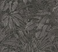 Livingwalls Smart Surfaces - Zwart - Floraal - 395606 - thumbnail