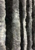 Vliegengordijn Kattenstaarten Grijs-Zwart banen - 90cm x 220cm - thumbnail