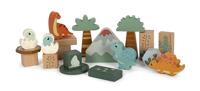 Small Foot - houten bouwblokken dino, 50dlg. - thumbnail