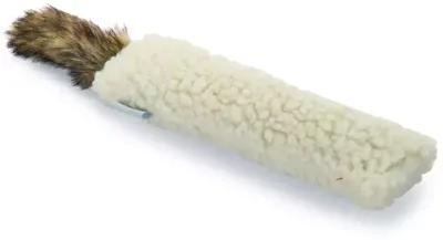 Beeztees kattenspeelgoed catnip kussen Zac jute 31x7x3cm wit