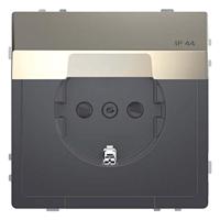 Merten MEG2314-6050 Wandcontactdoos System Design Nikkel 1 stuk(s) - thumbnail