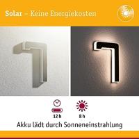 Paulmann 79848 4000870798485 Huisnummerlamp op zonne-energie Energielabel: G (A - G) 0.20 W Warmwit Zwart - thumbnail