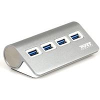 PORT Designs 900121 900121 USB-hub 4 poorten USB-A USB 3.0 5 GBit/s Zwart - thumbnail