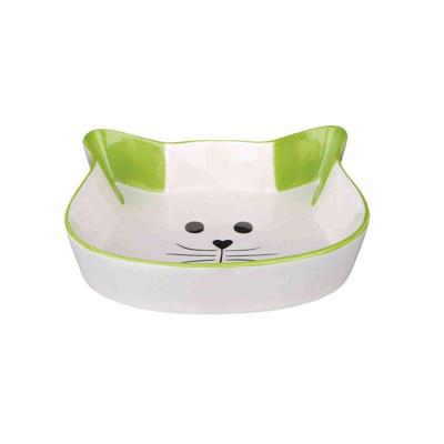 TRIXIE VOERBAK / WATERBAK KATTENHOOFD MET GEZICHT KERAMIEK ASSORTI 15X10 CM 200 ML 4 ST TRIXIE VOERBAK / WATERBAK KATTENHOOFD MET GEZICHT KERAMIEK ASSORTI 15X10 CM 200 ML 4 ST