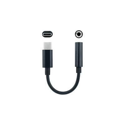 Adapter USB-C naar Jack 3.5 mm NANOCABLE 10.24.1205 11 cm Zwart Adapter USB-C naar Jack 3.5 mm NANOCABLE 10.24.1205 11 cm Zwart
