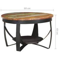 Salontafel 68x43 cm massief gerecycled hout - thumbnail