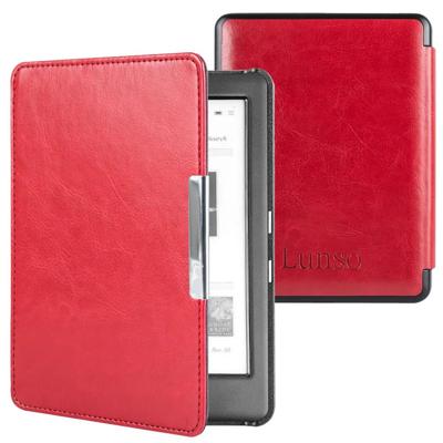 Lunso - Kobo Glo / Glo HD / Touch 2.0 hoes (6 inch) - sleep cover - Rood Lunso - Kobo Glo / Glo HD / Touch 2.0 hoes (6 inch) - sleep cover - Rood