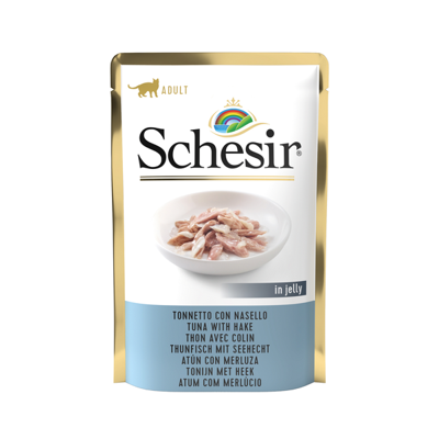 SCHESIR in jelly Tuna with seabass - nat kattenvoer - 85 g