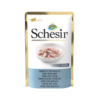SCHESIR in jelly Tuna with seabass - nat kattenvoer - 85 g - thumbnail
