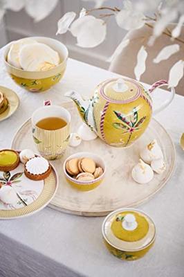 Pip Studio La Majorelle Espresso Kop & Schotel Geel