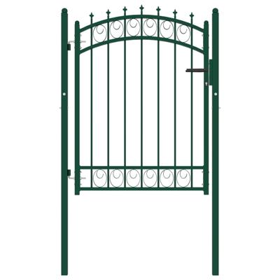VidaXL Hekpoort emmen met stalen pinnen 103x109,5 cm groen VidaXL Hekpoort emmen met stalen pinnen 103x109,5 cm groen