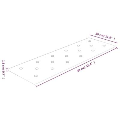VidaXL Wandpanelen 12 st 3,24 m² 90x30 cm kunstleer cappuccinokleurig