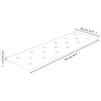 VidaXL Wandpanelen 12 st 3,24 m² 90x30 cm kunstleer cappuccinokleurig - thumbnail