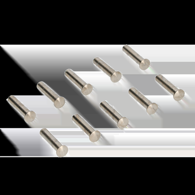 AMI Patenthuls Messing Vernikkeld M4X22,5 Zonder Zaagsnede Verpakt Per 10 - 900223