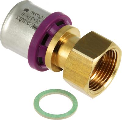 Bonfix Perskoppeling - Alu-pers - 2-delige koppeling met losse fiberring - 3/4 x 26mm