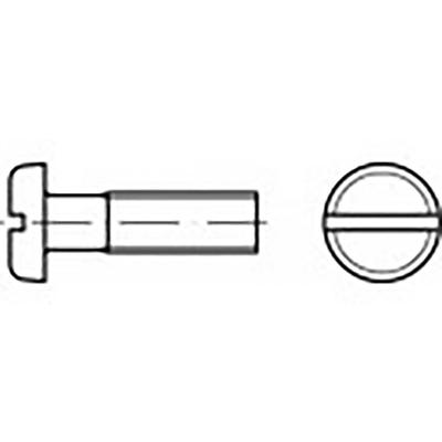 TOOLCRAFT TO-6853236 Platbolkopschroeven M3 6 mm Sleuf DIN 85 Staal 2000 stuk(s)