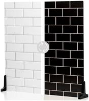 V-Flat White Subway Tile/Ebony Subway Tile - thumbnail