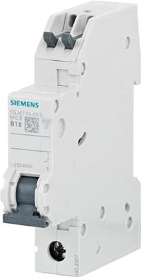 Zekeringautomaat 1-polig 16 A Siemens 5SJ61166KS Zekeringautomaat 1-polig 16 A Siemens 5SJ61166KS