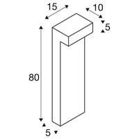 SLV 1003537 L-LINE OUT 50 Staande LED-buitenlamp LED vast ingebouwd Antraciet - thumbnail