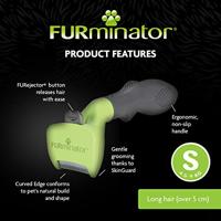 FURminator Undercoat DeShedding Tool hond lang haar S - thumbnail