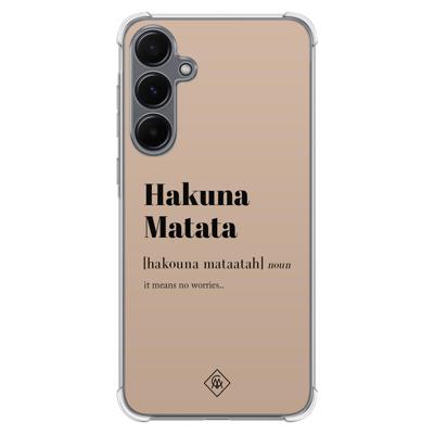 Samsung Galaxy A55 shockproof hoesje - Hakuna matata