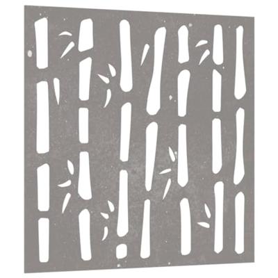 VidaXL Wanddecoratie tuin bamboe-ontwerp 55x55 cm cortenstaal VidaXL Wanddecoratie tuin bamboe-ontwerp 55x55 cm cortenstaal