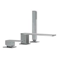 Tres Cuadro Badmengkraan voor randset met handdouche Chroom 00616105 - thumbnail