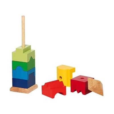 Goki houten stapel toren, 9dlg.