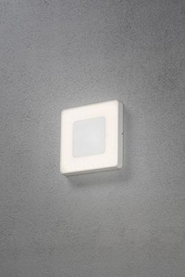 Wandlamp Konstsmide Carrara 7986-250 230V square 27cm remote control, vandalismebestendig glas,1x 25W