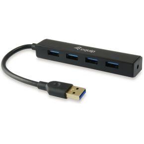 Equip Equip Life 4-Port USB 3.0 Hub - Hub - 4 x SuperSpeed USB 3.0 128953 USB-hub 4 poorten USB-A USB 3.0 5 GBit/s Zwart