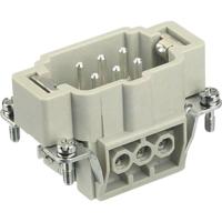 HARTING 09330062601 Pin-inzetstuk Han® E 6 + PE Schroeven 1 stuk(s) Piece - thumbnail