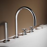 Hotbath Chap Badrandcombinatie Met Uitloop En 2-Weg Stopomstel 063 - Chroom - thumbnail