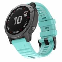 By Qubix - Siliconen bandje - Lichtblauw - Compatible met Garmin Tactix 8-51mm - Compatible Garmin bandje - thumbnail