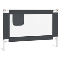 VidaXL Bedhekje peuter 100x25 cm stof donkergrijs - thumbnail