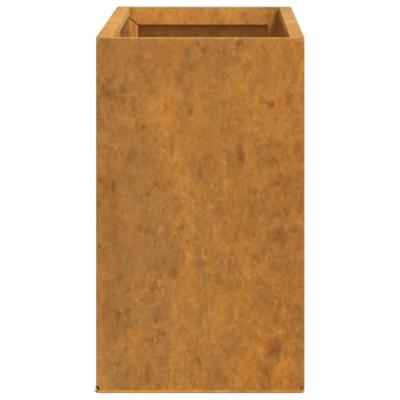 VidaXL Plantenbakken wandmontage 2 st 53x10x17 cm cortenstaal roestig