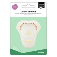 Vaessen Creative • hoekpons streepjes 1,5x2,6cm - thumbnail