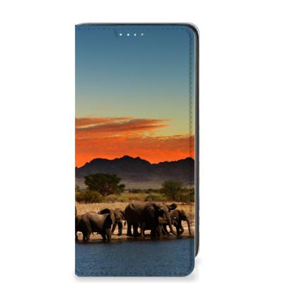 Samsung Galaxy A41 Hoesje maken Olifanten Samsung Galaxy A41 Hoesje maken Olifanten