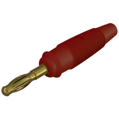 SKS Hirschmann LAS 30 Lamellenstekker Stekker, recht Stift-Ø: 4 mm Rood 1 stuk(s)